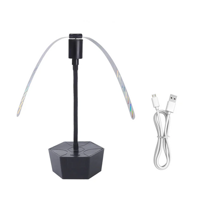 Portable Insect Repellent Fan with Rechargeable Battery and Retractable Base