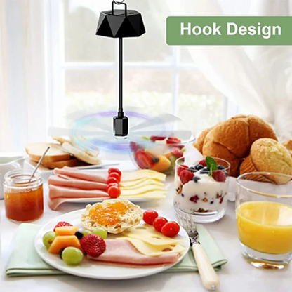 Portable Insect Repellent Fan with Rechargeable Battery and Retractable Base