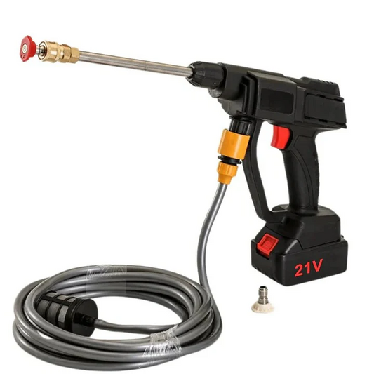 Battery Powered Pressure Washer with Adjustable Spray Nozzles and Dual Batteries