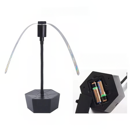 Portable Insect Repellent Fan with Rechargeable Battery and Retractable Base