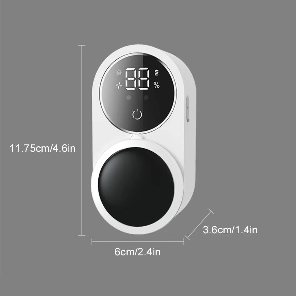 Wall Mount Toothbrush Sterilizer with Touchless Sensor and Automatic Air Dry, Multi-Compartment for Electric and Manual Brushes