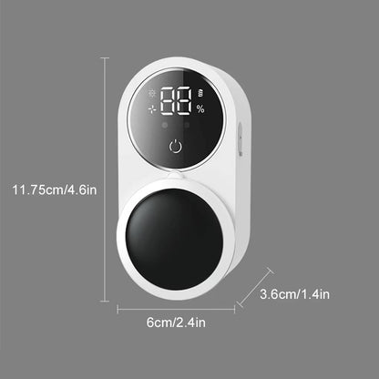 Wall Mount Toothbrush Sterilizer with Touchless Sensor and Automatic Air Dry, Multi-Compartment for Electric and Manual Brushes