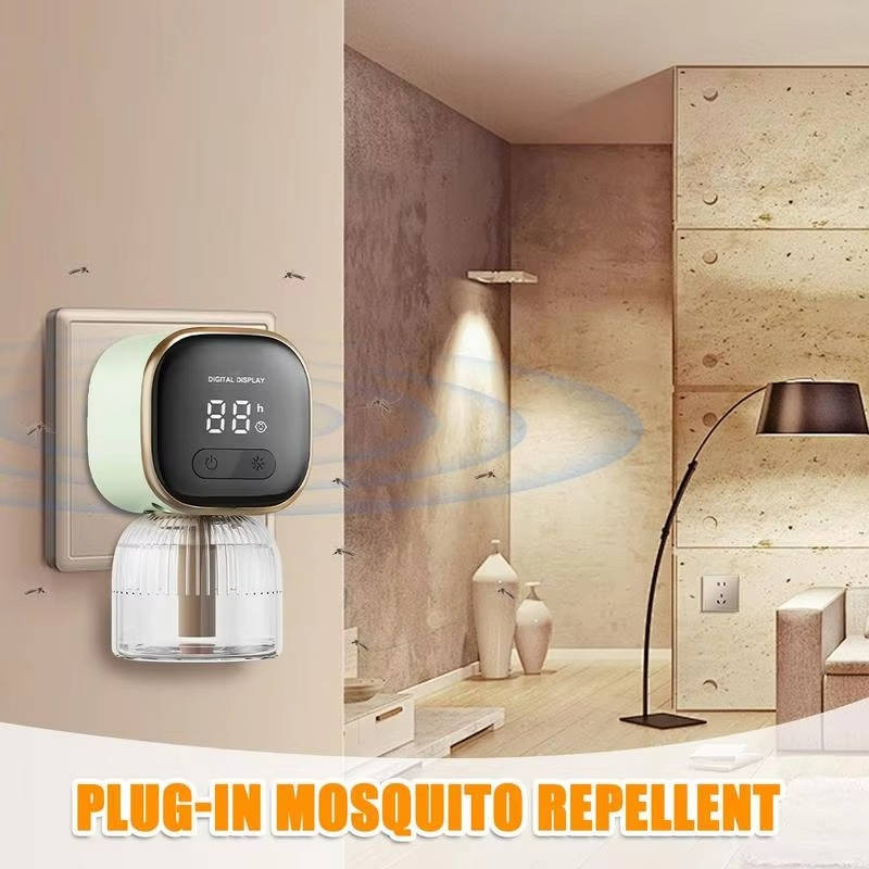 Ultrasonic Mosquito Repellent Plug with Programmable Timer and Night Light