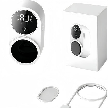 Wall Mount Toothbrush Sterilizer with Touchless Sensor and Automatic Air Dry, Multi-Compartment for Electric and Manual Brushes