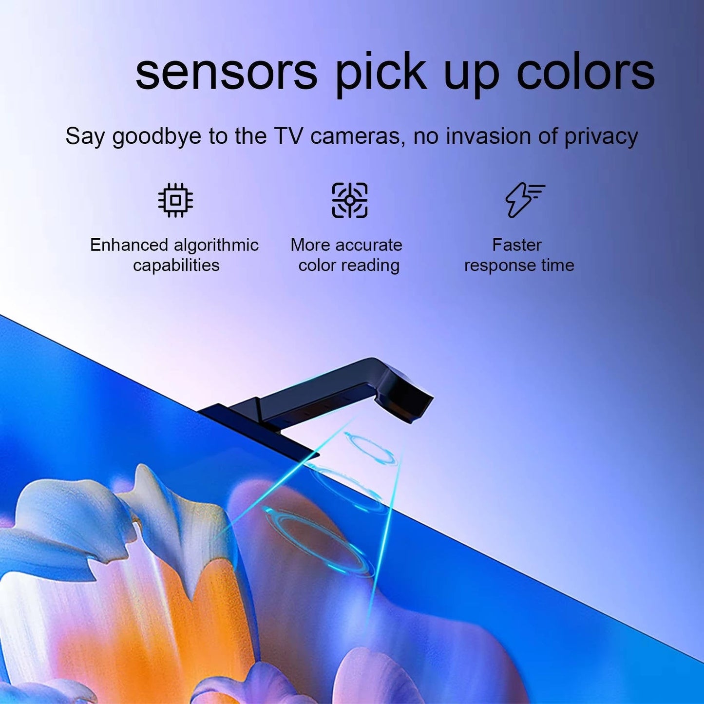 Smart LED TV Backlight with Color Sync and RGBIC Technology for 55-75in TVs