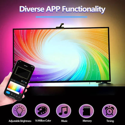 Smart LED TV Backlight with Color Sync and RGBIC Technology for 55-75in TVs