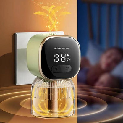 Ultrasonic Mosquito Repellent Plug with Programmable Timer and Night Light