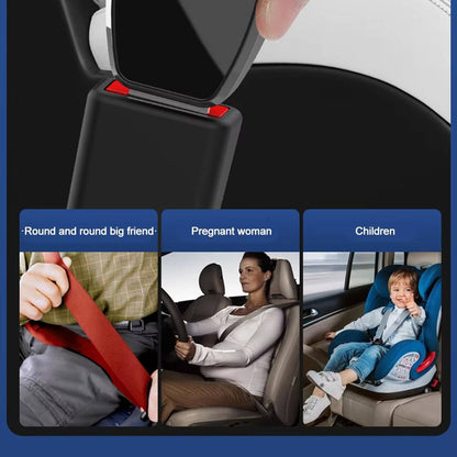 Seat Belt Extender with Metal Locking Tongue and Single Press Release, 2 Pack
