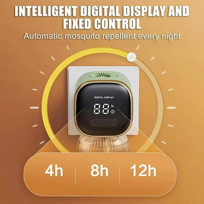 Ultrasonic Mosquito Repellent Plug with Programmable Timer and Night Light