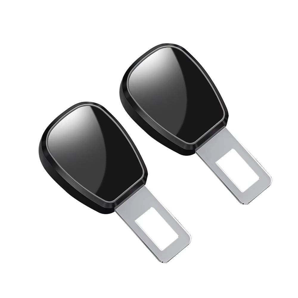 Seat Belt Extender with Metal Locking Tongue and Single Press Release, 2 Pack