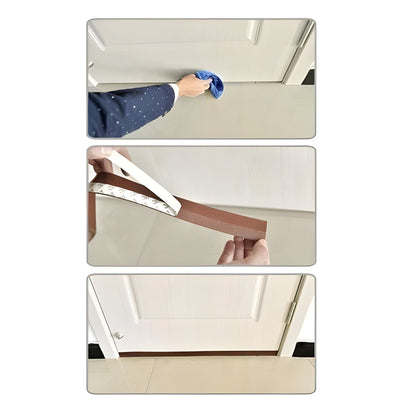 Weatherproof Door Seal Strip with Self-Adhesive Backing and Flexible Material