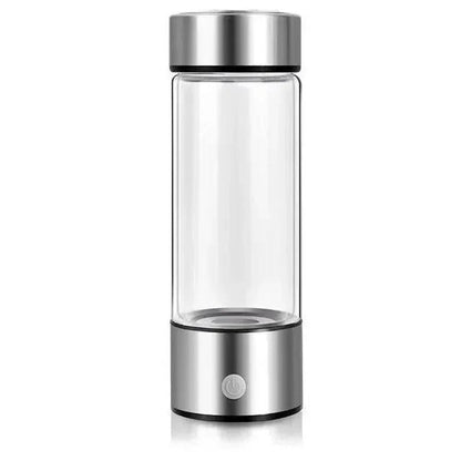 Portable Hydrogen Water Bottle with USB Rechargeable Base and One-Button Activation