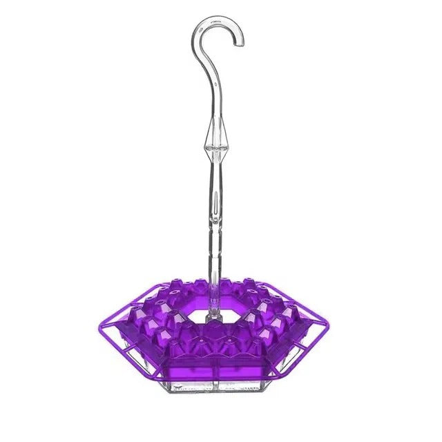 Hummingbird Feeder with Integrated Ant Moat and 30 Flower Ports