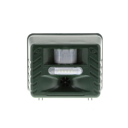 Solar-Powered Ultrasonic Bird Repeller with Motion Detection and LED Flash, Weatherproof