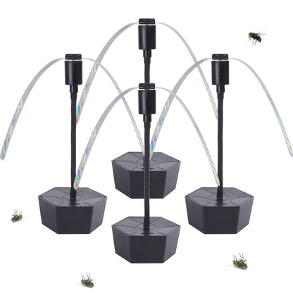 Portable Insect Repellent Fan with Rechargeable Battery and Retractable Base