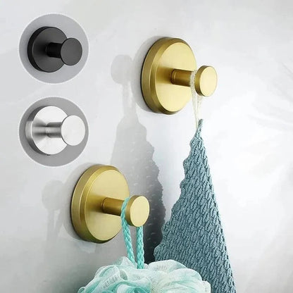 Twist-Lock Suction Cup Hooks with Water-Resistant Design for Smooth Surfaces