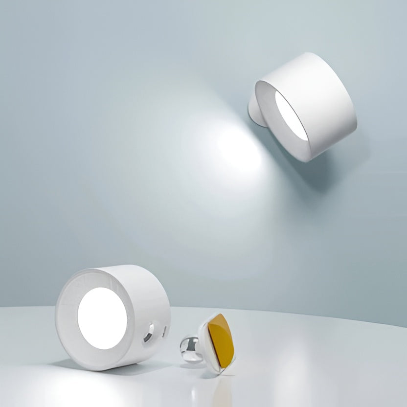 Adjustable Wall Light with Magnetic Rotation and Dimmable LED, 3 Color Temperatures