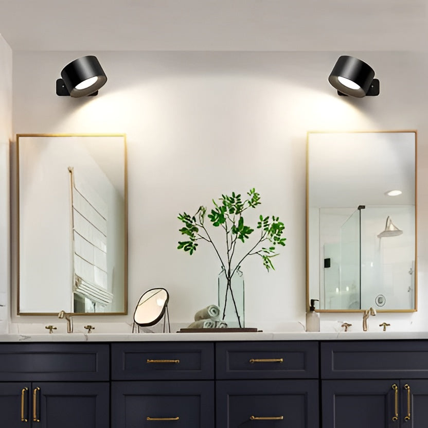 Adjustable Wall Light with Magnetic Rotation and Dimmable LED, 3 Color Temperatures