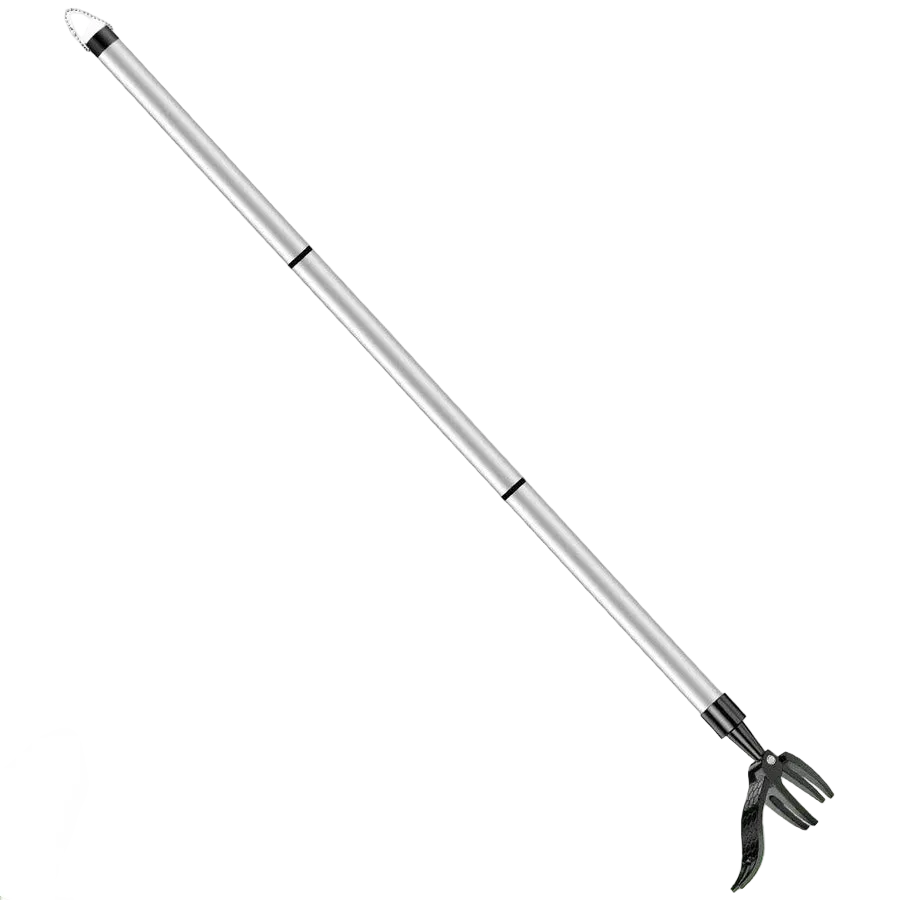 Ergonomic Weed Puller with 4-Claw Extraction System and Bamboo Handle