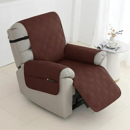 Quilted Recliner Cover with Waterproof Protection and Machine Washable Design