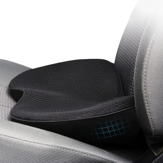 Memory Foam Car Seat Cushion with 3.5 Inch Lift Height and Breathable Cover, Removable for Washing