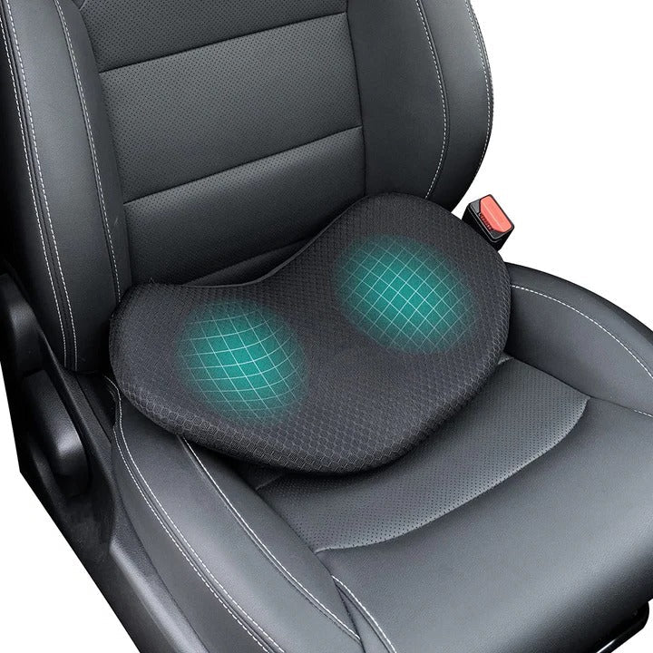 Memory Foam Car Seat Cushion with 3.5 Inch Lift Height and Breathable Cover, Removable for Washing