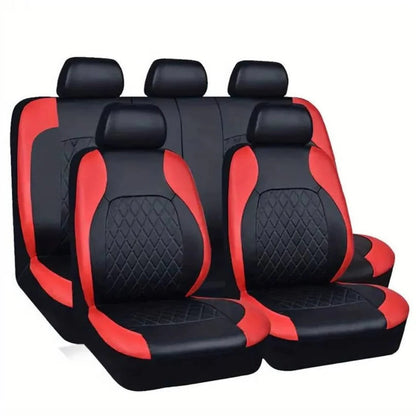 Waterproof PU Leather Seat Covers with 5mm Padding and UV Protection for Cars, SUVs, Trucks