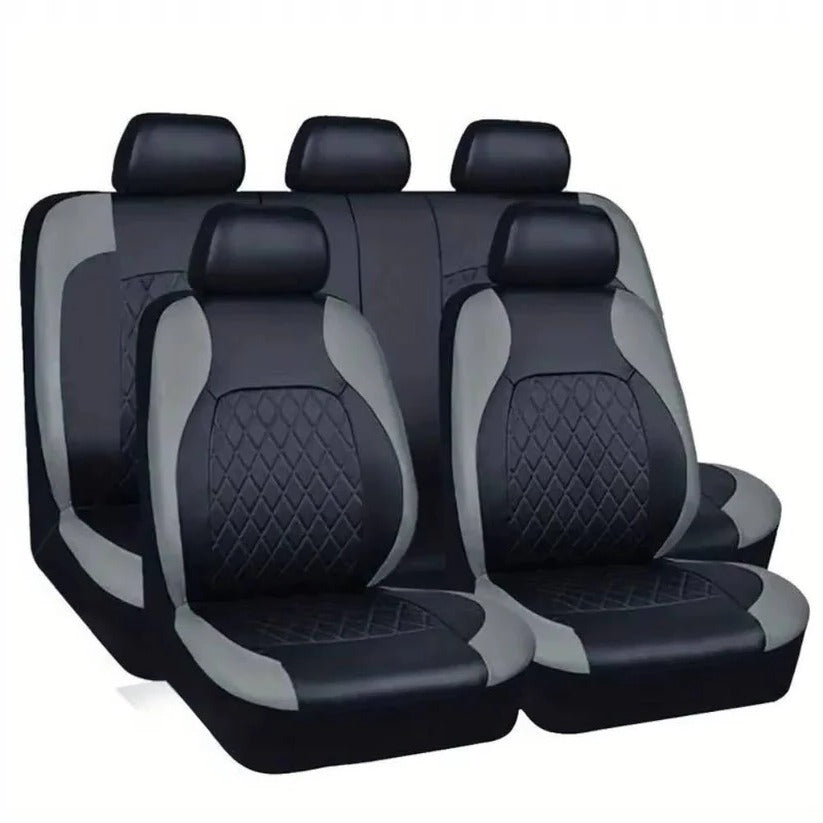 Waterproof PU Leather Seat Covers with 5mm Padding and UV Protection for Cars, SUVs, Trucks