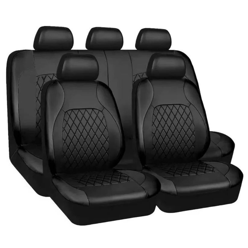 Waterproof PU Leather Seat Covers with 5mm Padding and UV Protection for Cars, SUVs, Trucks