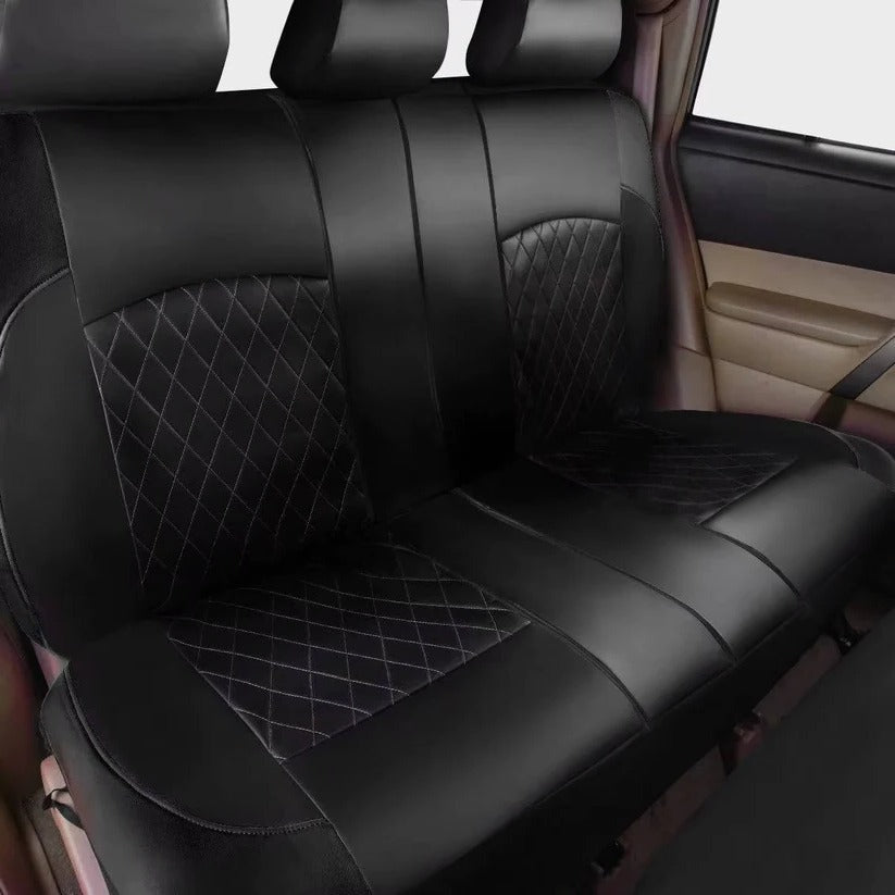 Waterproof PU Leather Seat Covers with 5mm Padding and UV Protection for Cars, SUVs, Trucks