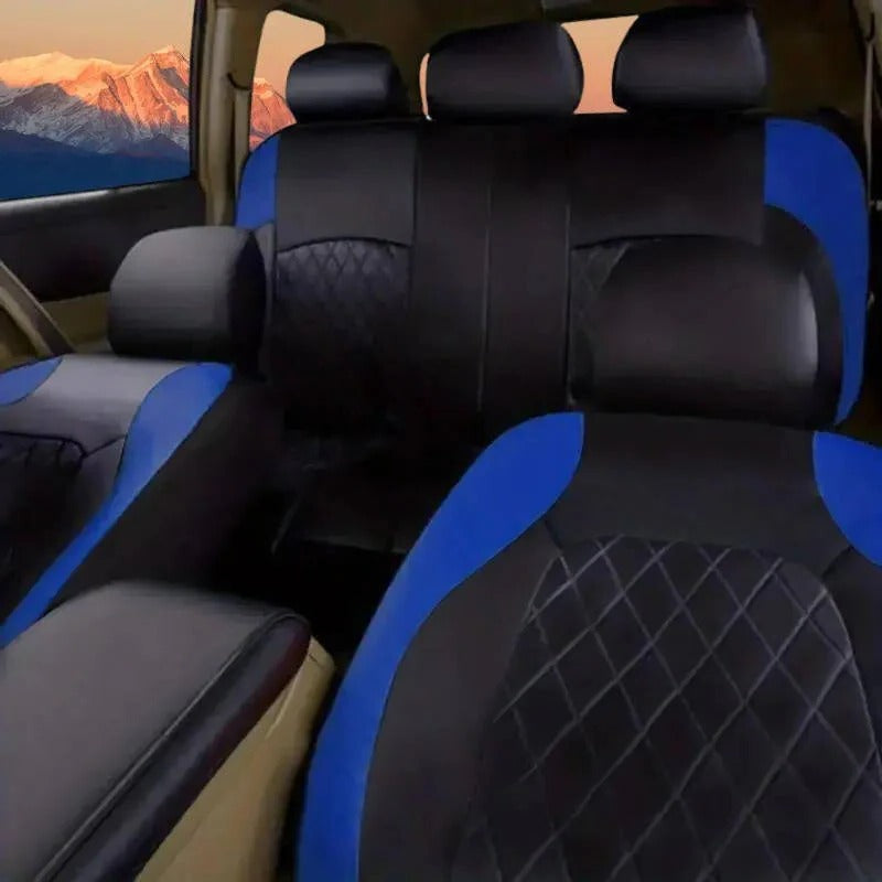 Waterproof PU Leather Seat Covers with 5mm Padding and UV Protection for Cars, SUVs, Trucks