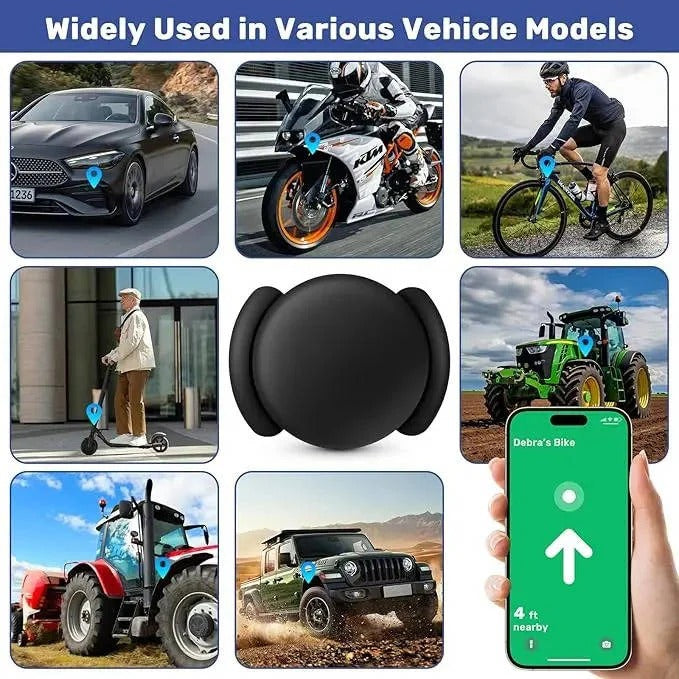 Compact Vehicle Tracker with App Location Updates and Magnetic Mount