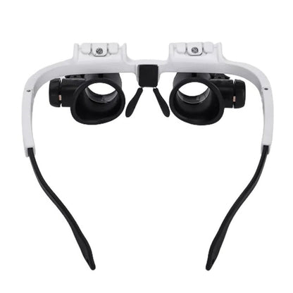 Magnifying Glasses with Dual LED Lights and Interchangeable Lenses, 8x 15x 23x