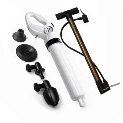 Air Pressure Drain Cleaner with Manual Pump and Compact Handheld Design