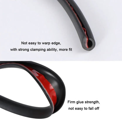 U-Shaped Car Door Edge Guard Strip with Heat Activation, 16.4 Feet