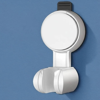 Suction Cup Shower Head Holder with 360-Degree Rotation and Adjustable Height