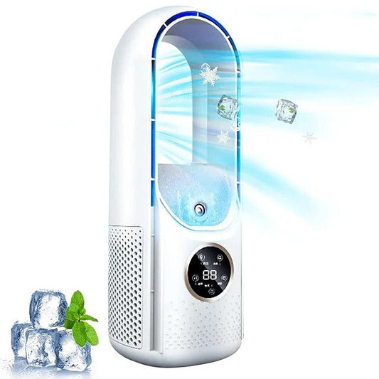 Portable Evaporative Air Cooler with USB Power and Six-Speed Fan for Personal Spaces