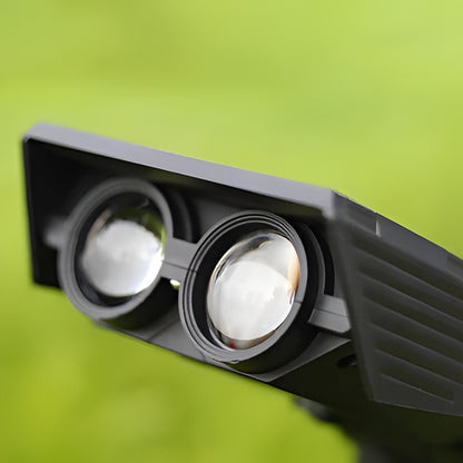 Solar Spotlight with Adjustable Zoom Lens and RGB Color Modes, IP65 Waterproof