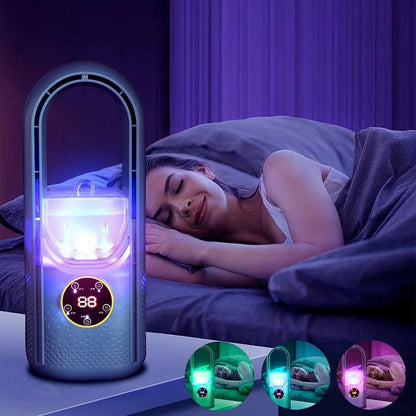 Portable Evaporative Air Cooler with USB Power and Six-Speed Fan for Personal Spaces