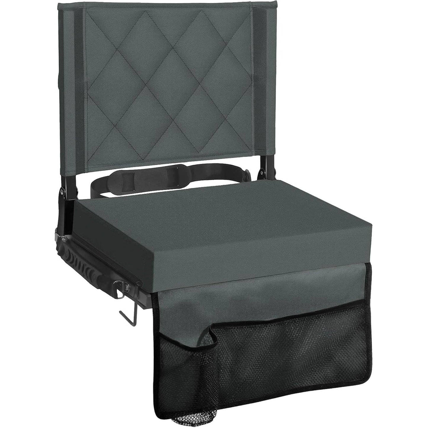 Stadium Seats for Bleachers with Back Support & Wide Cushion, Portable Folding Padded Stadium Chair with Shoulder Strap for Football & Baseball Games
