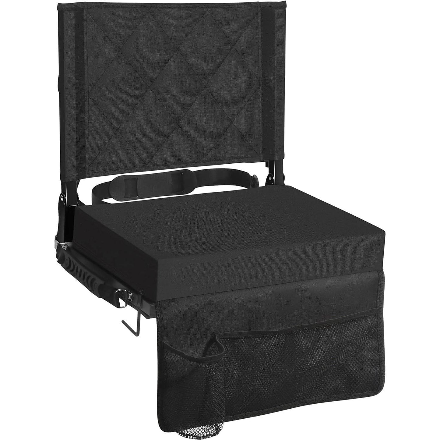 Stadium Seats for Bleachers with Back Support & Wide Cushion, Portable Folding Padded Stadium Chair with Shoulder Strap for Football & Baseball Games