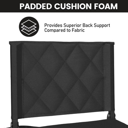 Stadium Seats for Bleachers with Back Support & Wide Cushion, Portable Folding Padded Stadium Chair with Shoulder Strap for Football & Baseball Games