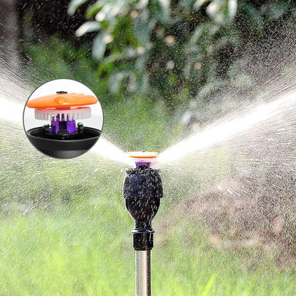 Garden Watering Tripod Sprayer Sprinkler, Heavy Duty Impact Lawn Sprinkler with Telescoping Metal Stand, Large Area Coverage Watering System for Yard and Agriculture