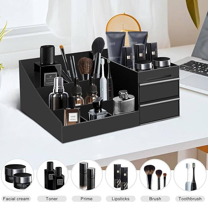 Mens Cologne Organizer Stand, Perfume Display Shelf Dresser Organizer for Bathroom Bedroom