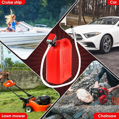 Automatic Electric Fuel Transfer Pump, Auto Stop Gas Diesel Kerosene Pump with Hose