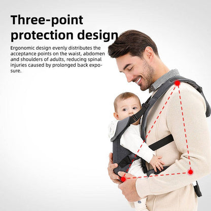 4 in 1 Baby Carrier for Newborn and Toddler, Adjustable Infant Carrier