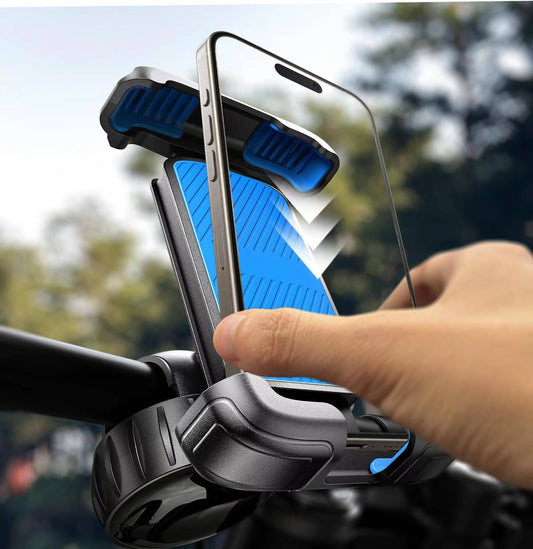 Bike Phone Holder Easy Install, Motorcycle Bicycle Handlebar Mount for iPhone Pixel Phones