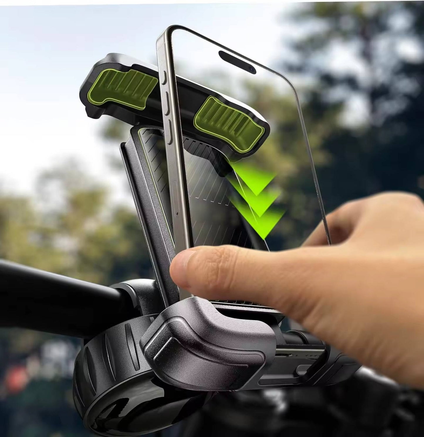 Bike Phone Holder Easy Install, Motorcycle Bicycle Handlebar Mount for iPhone Pixel Phones