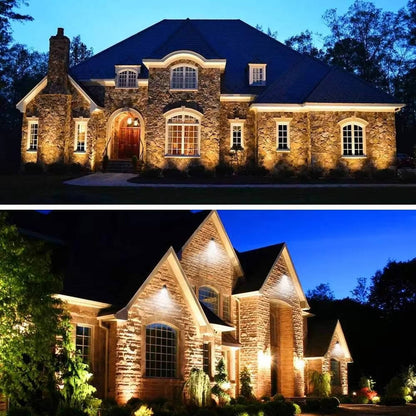 10 Pack LED Landscape Lights 12V 5W 3000K, Outdoor Garden Spotlights Waterproof IP65