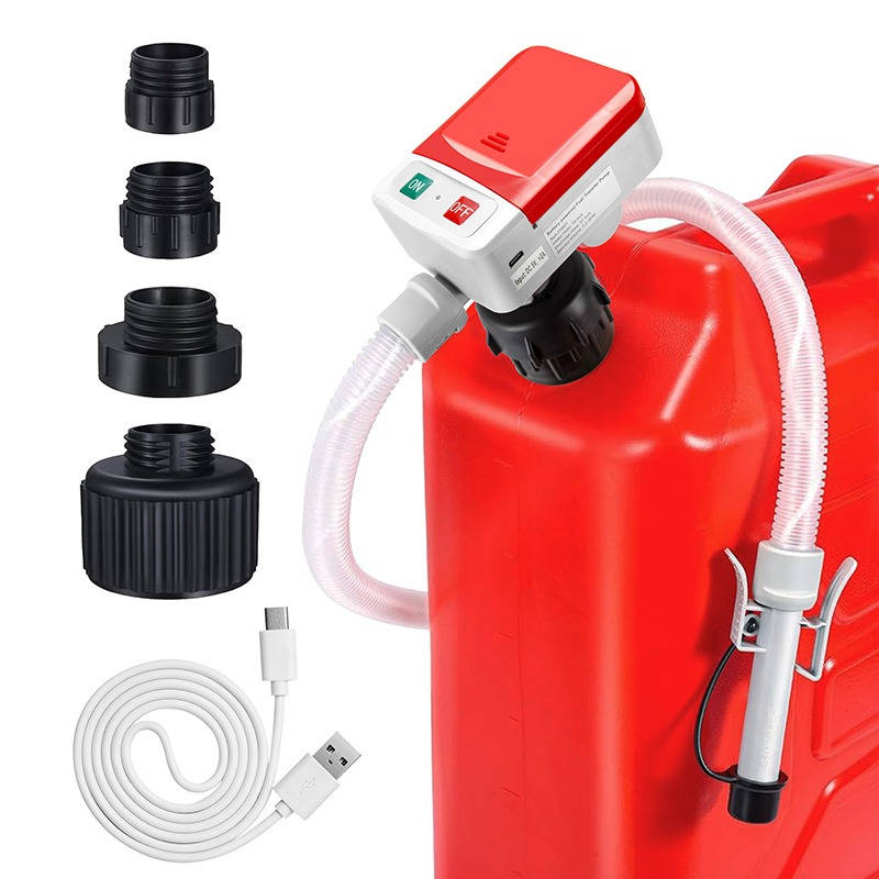 Automatic Electric Fuel Transfer Pump, Auto Stop Gas Diesel Kerosene Pump with Hose
